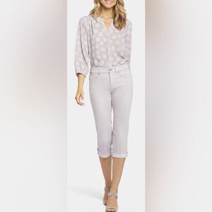 Light Gray Women's Capri Jeans